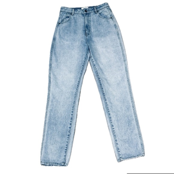 👖📸 ROLLA’S Elle Ultra High Rise Straight Jeans | Women’s 27 | 90s Blue Vintage - Picture 1 of 7